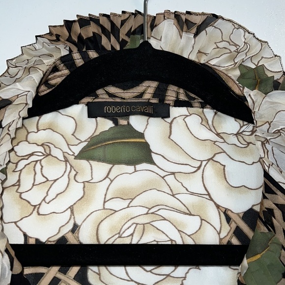 2006 Vintage Cavalli Roberto Cavalli Silk Blouse Size 44​ - Picture 4 of 8